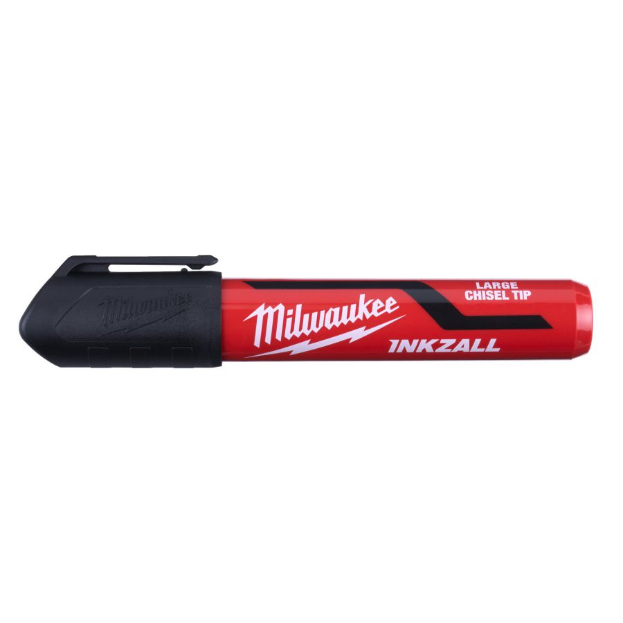 INKZALL Permanentmarker Keilspitze L schwarz 3er Pack - 3 Stück
